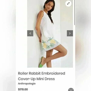 Roberta Roller Rabbit Embroidered
Cover-Up Mini Dress